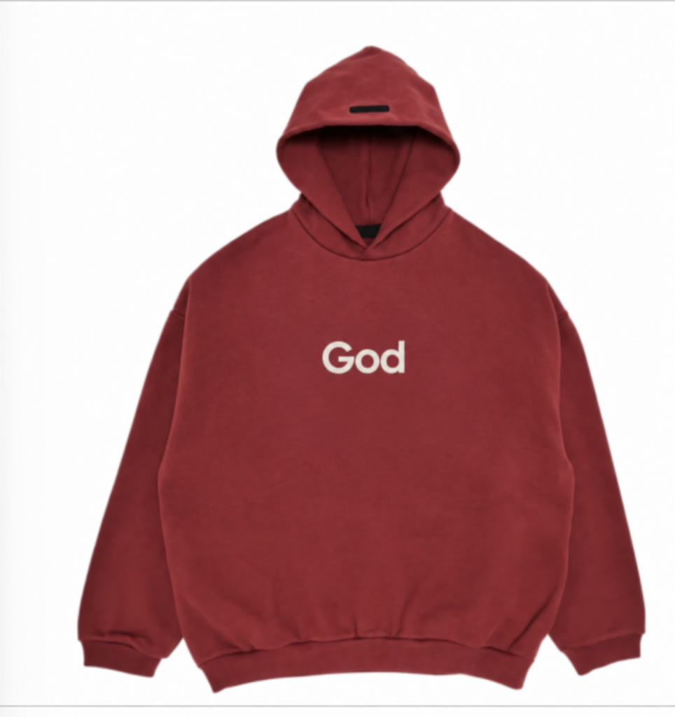 Fleece Hoodie Crimson SS24